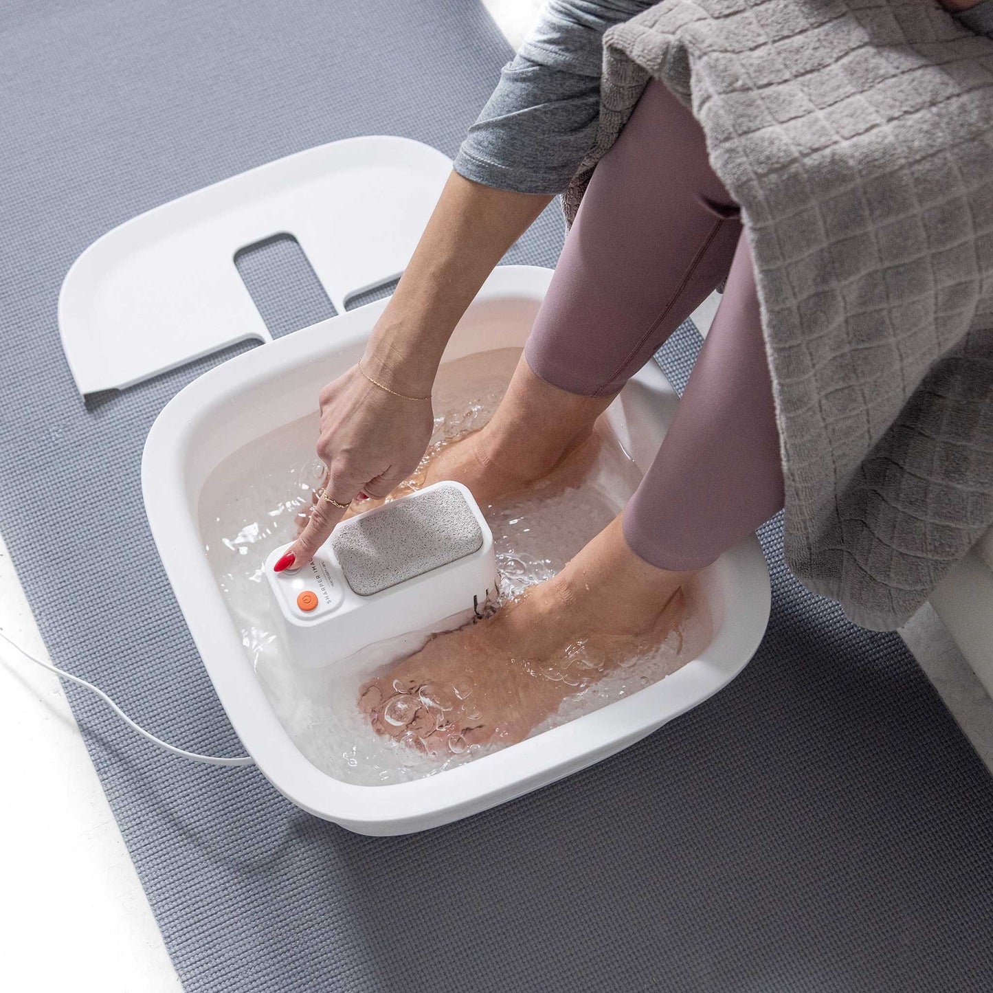 Sharper Image Fotbad med varme