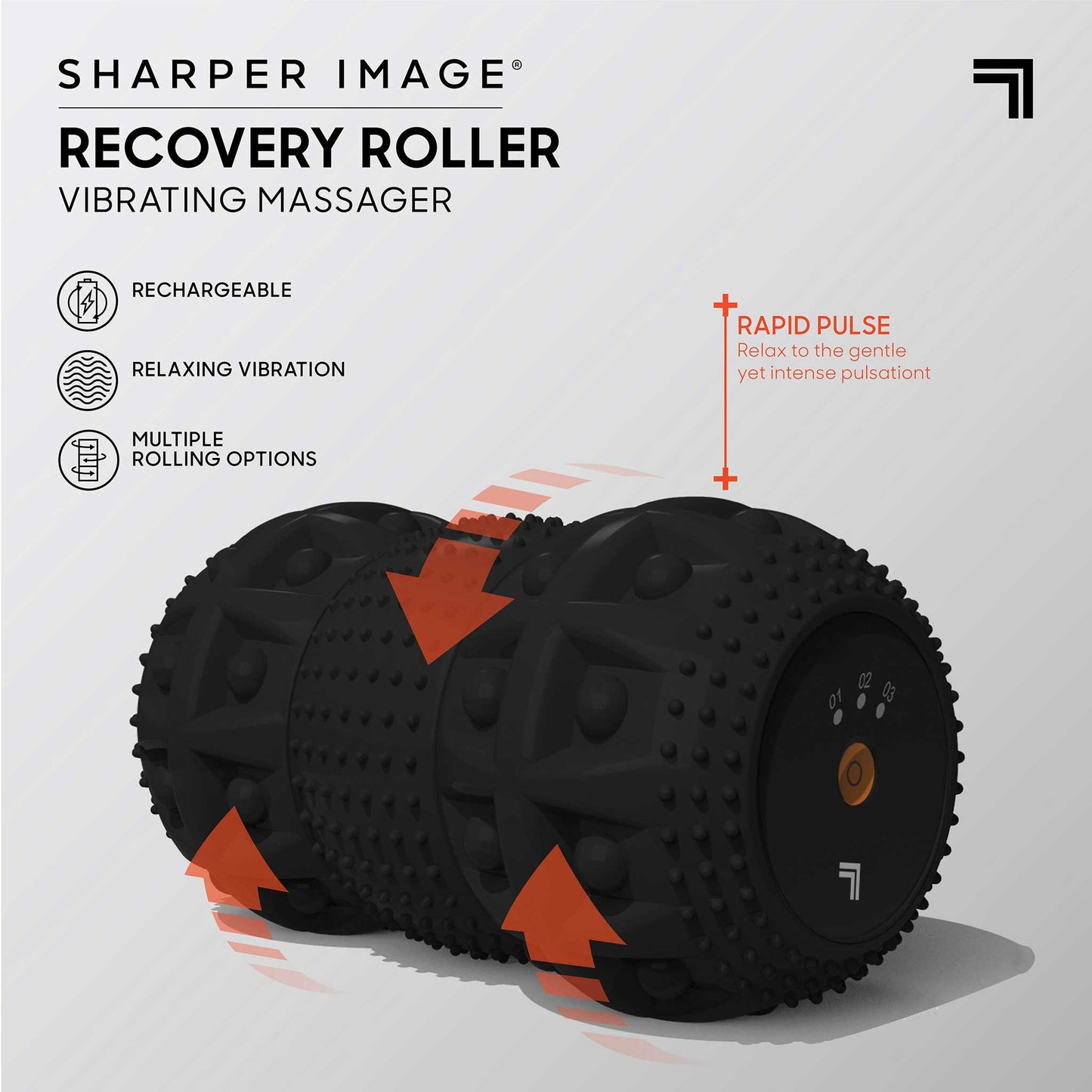 Sharper Image Fit Roller med vibrasjon