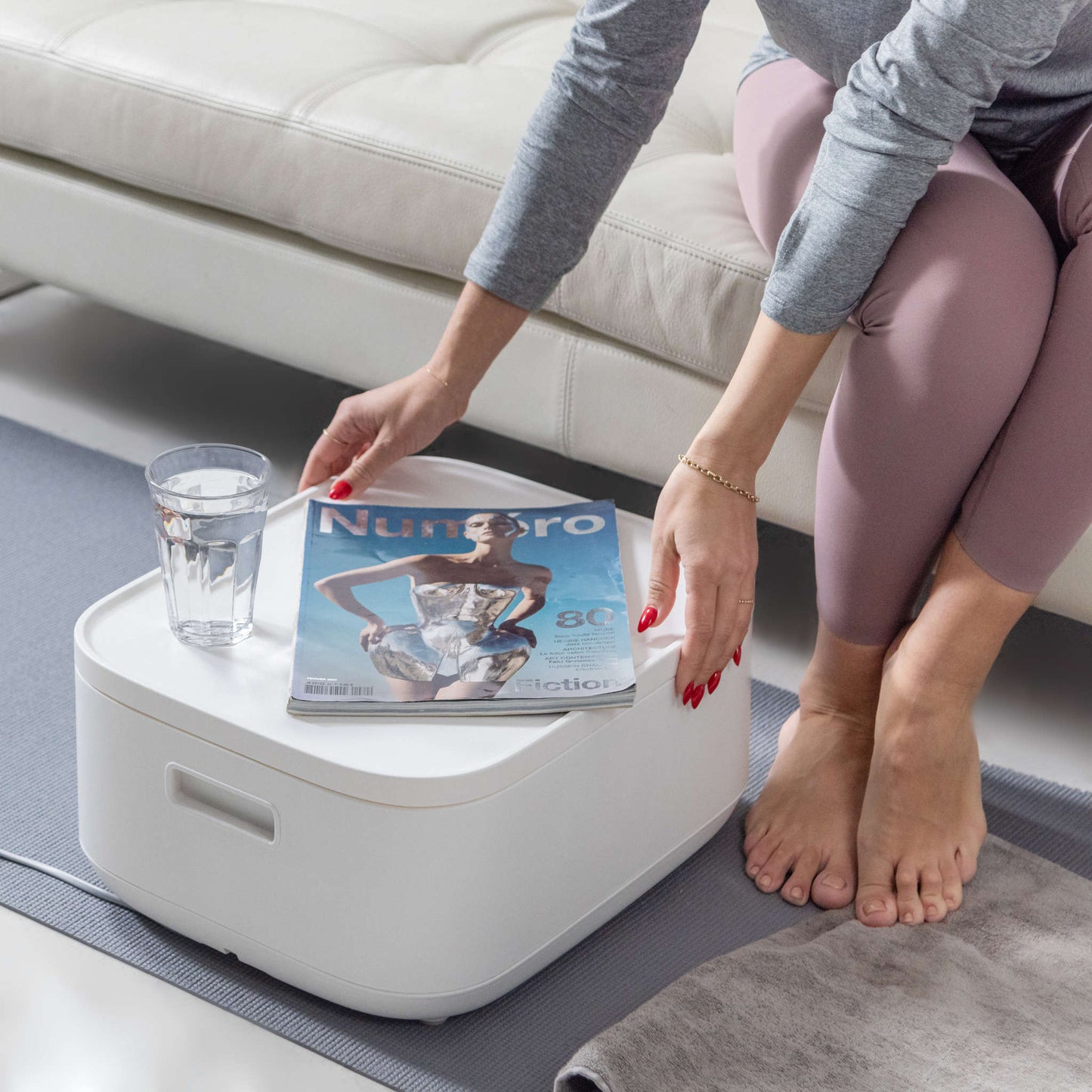 Sharper Image Fotbad med varme og LCD-display