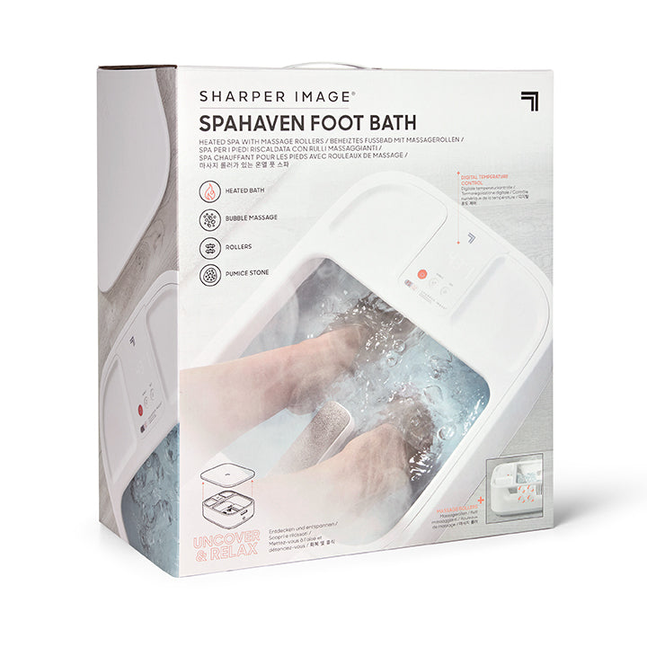 Sharper Image Fotbad med varme og LCD-display