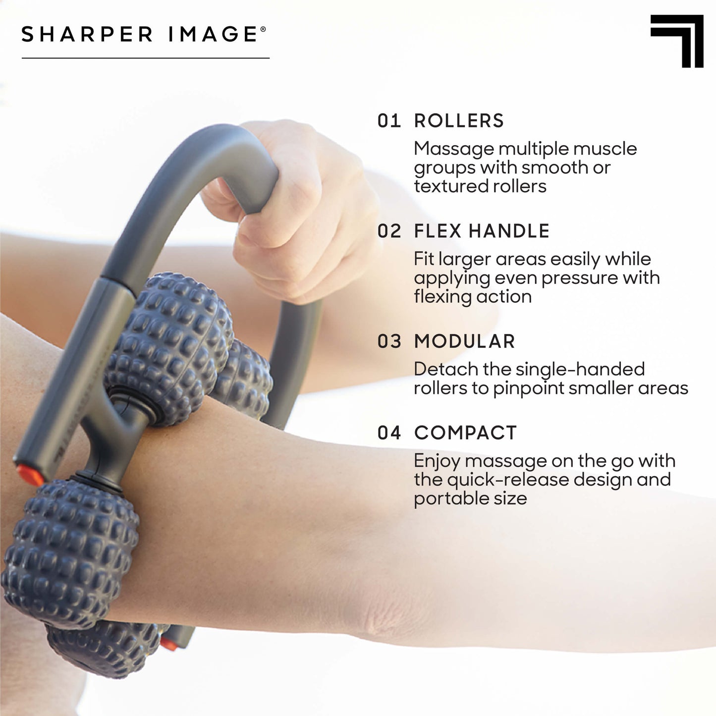 Sharper Image Massager Flex Roller Modular