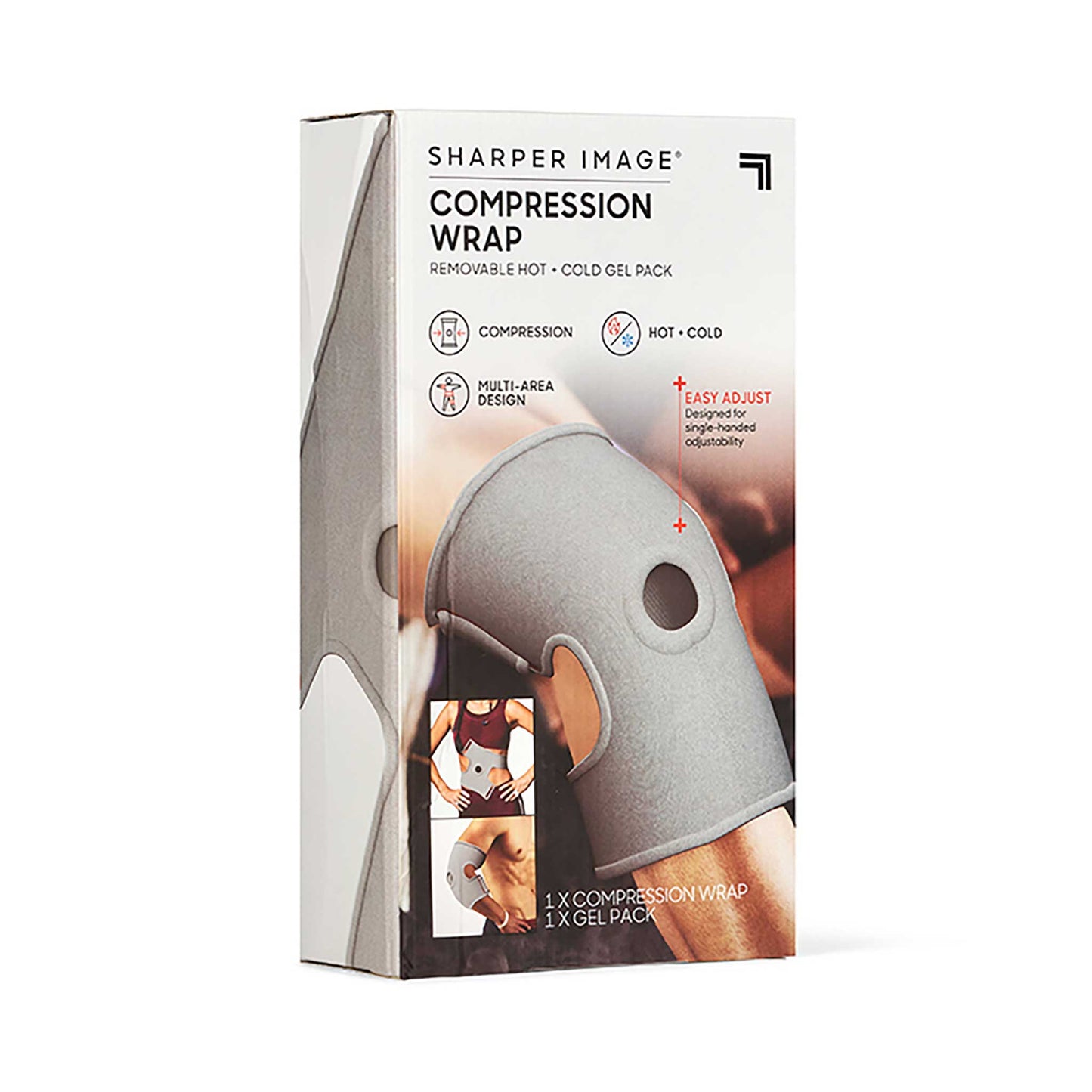 Sharper Image kompresjonsbandasje med varme og kulde